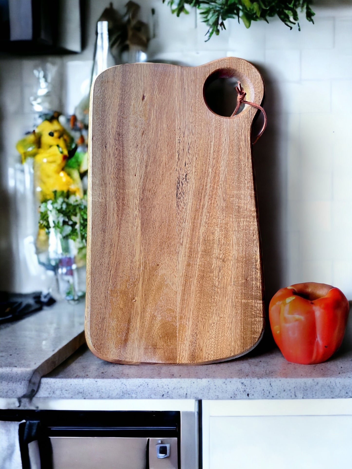 Customizeable Family Name, Monogram Acacia wood Bread Board, Butter Board