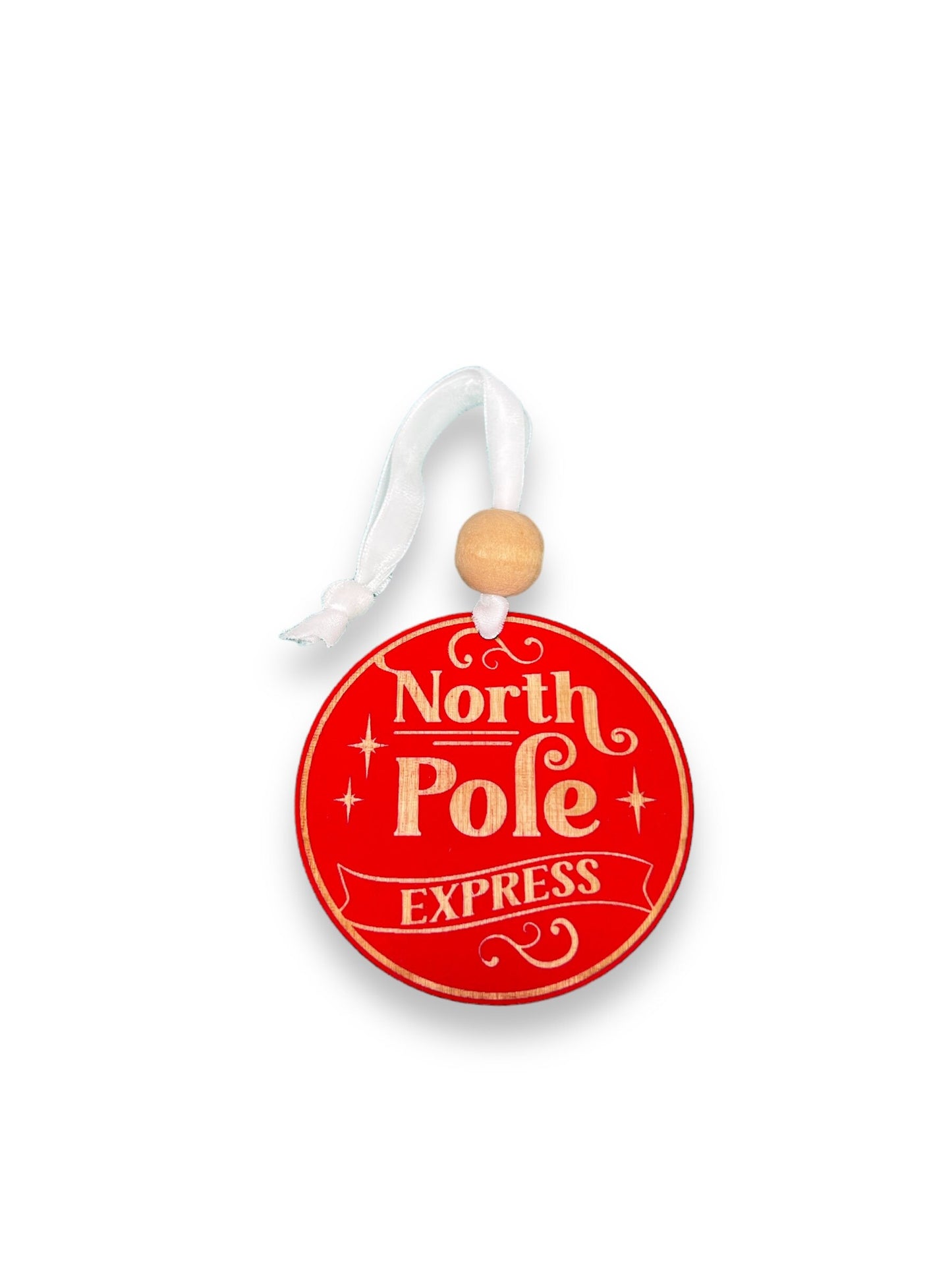 Handcrafted Wood Traditional Style Christmas Ornaments