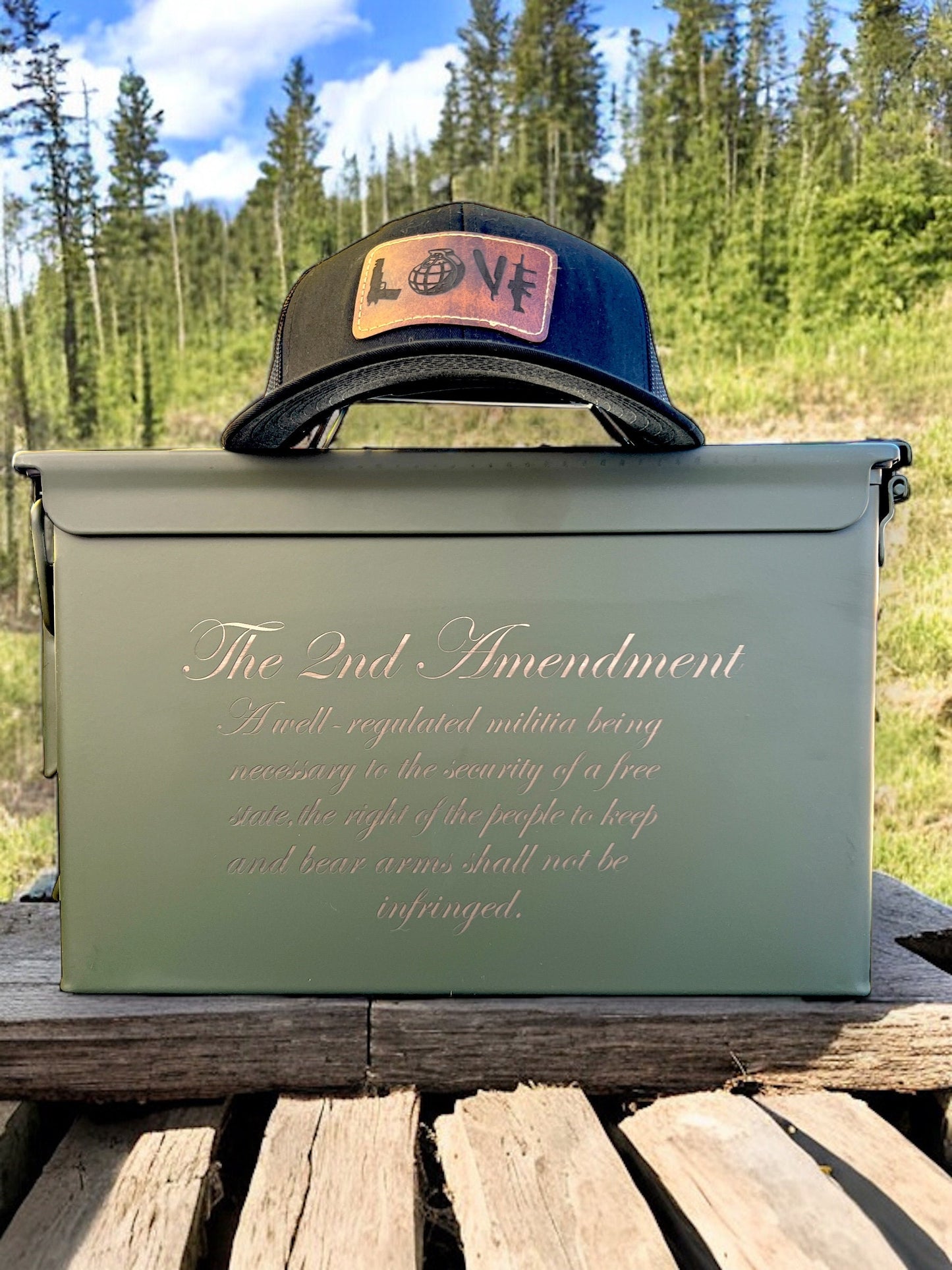 Love leather patch Richardson Trucker hat