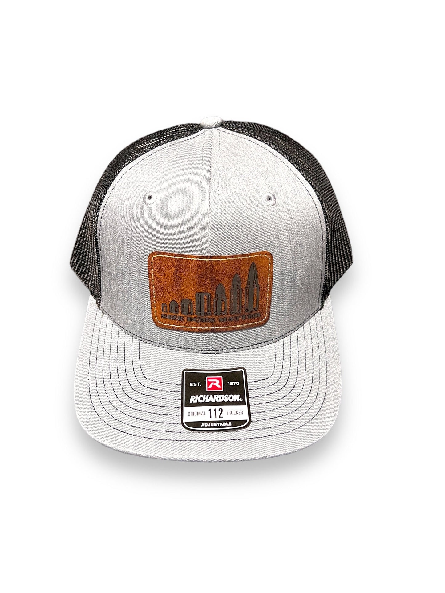 Size does Matter, 2A, leather patch Richardson Trucker hat