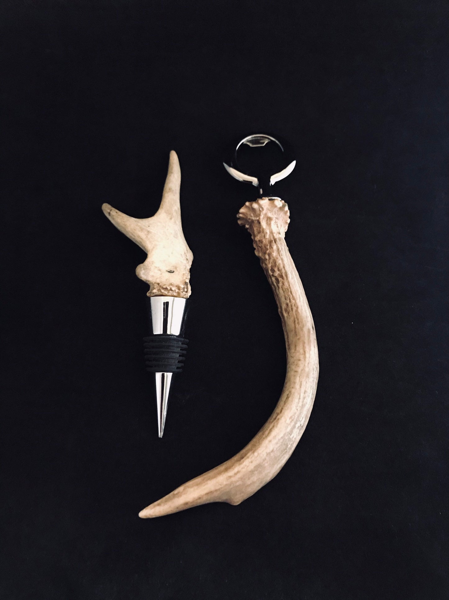 Custom Bottle opener made from Authentic Whitetail Antler