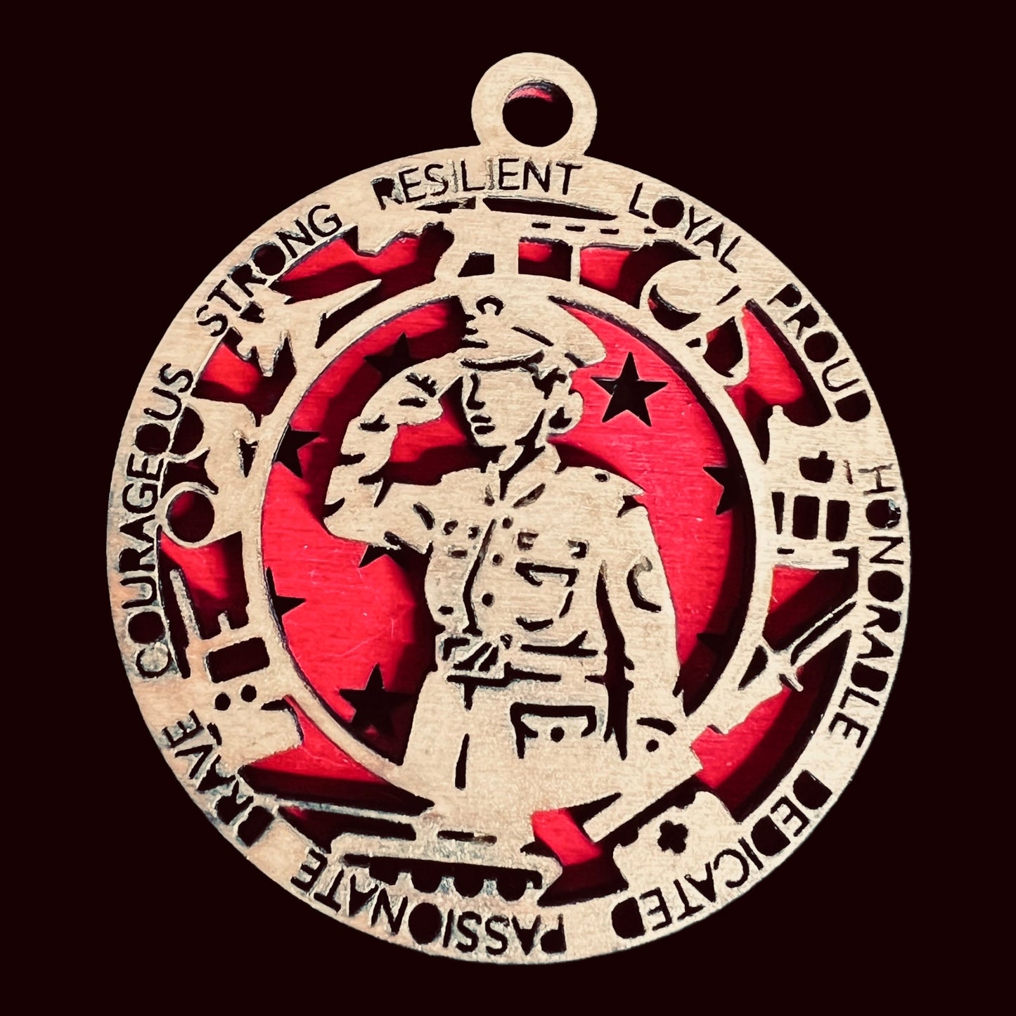 Female Solider/ Female Marine Christmas Ornament,