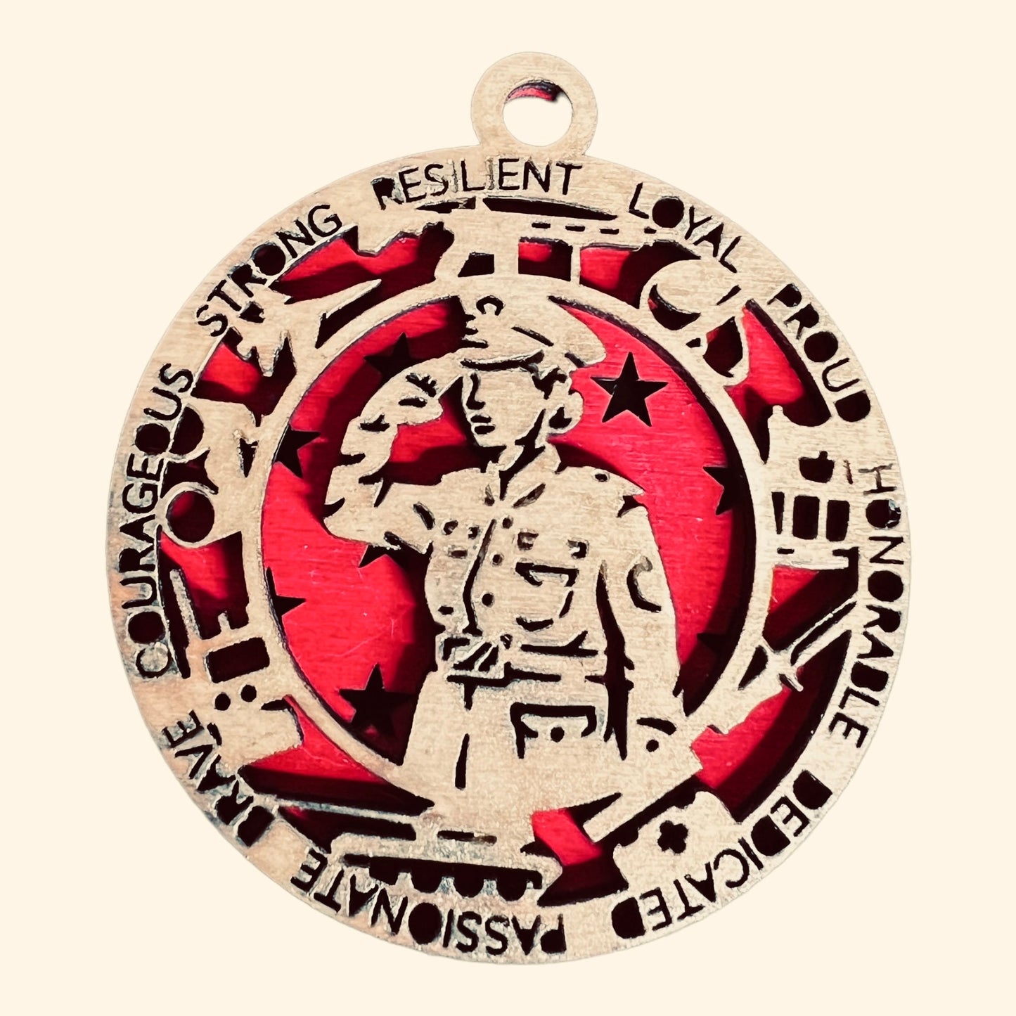 Female Solider/ Female Marine Christmas Ornament,