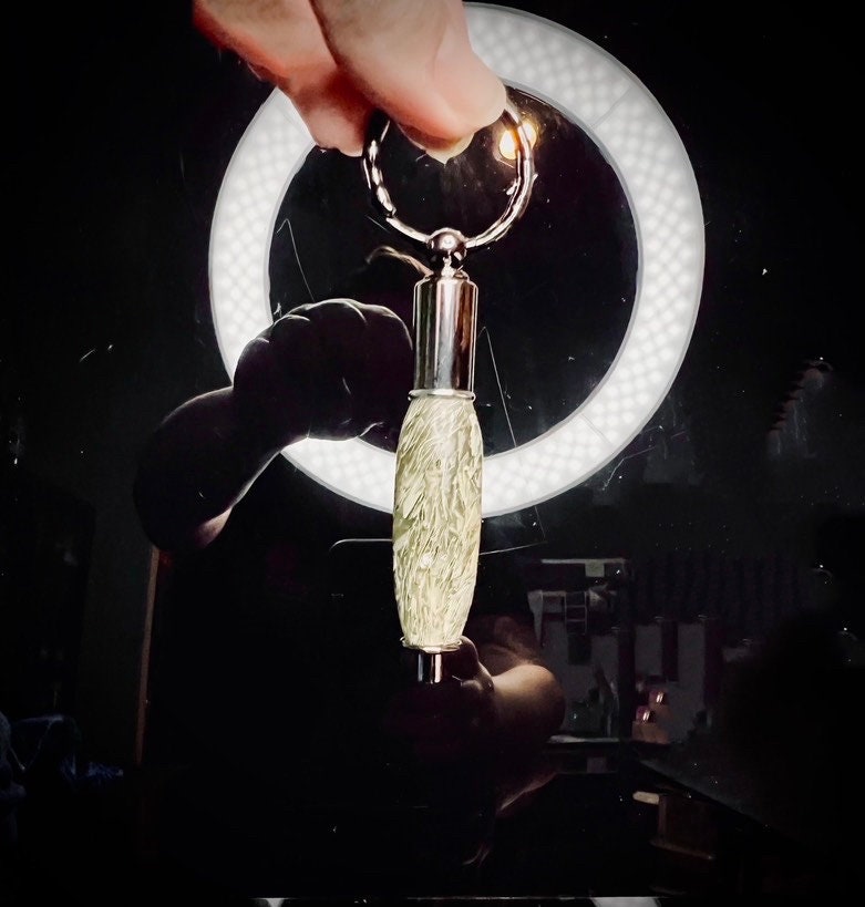 Shredded Money Acrylic Cigar Punch Keyring