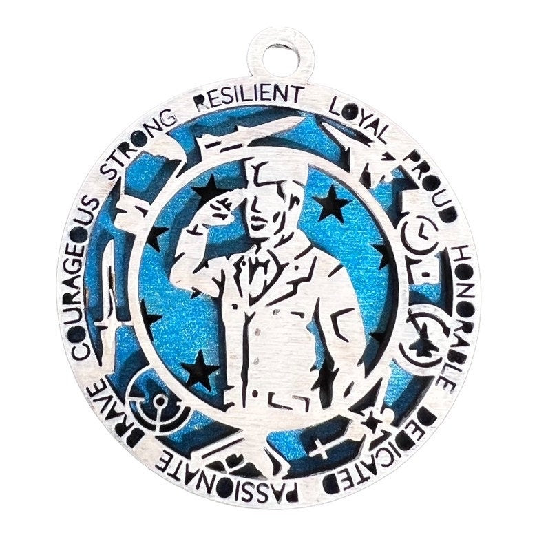 Airforce Christmas Ornament, customizeable