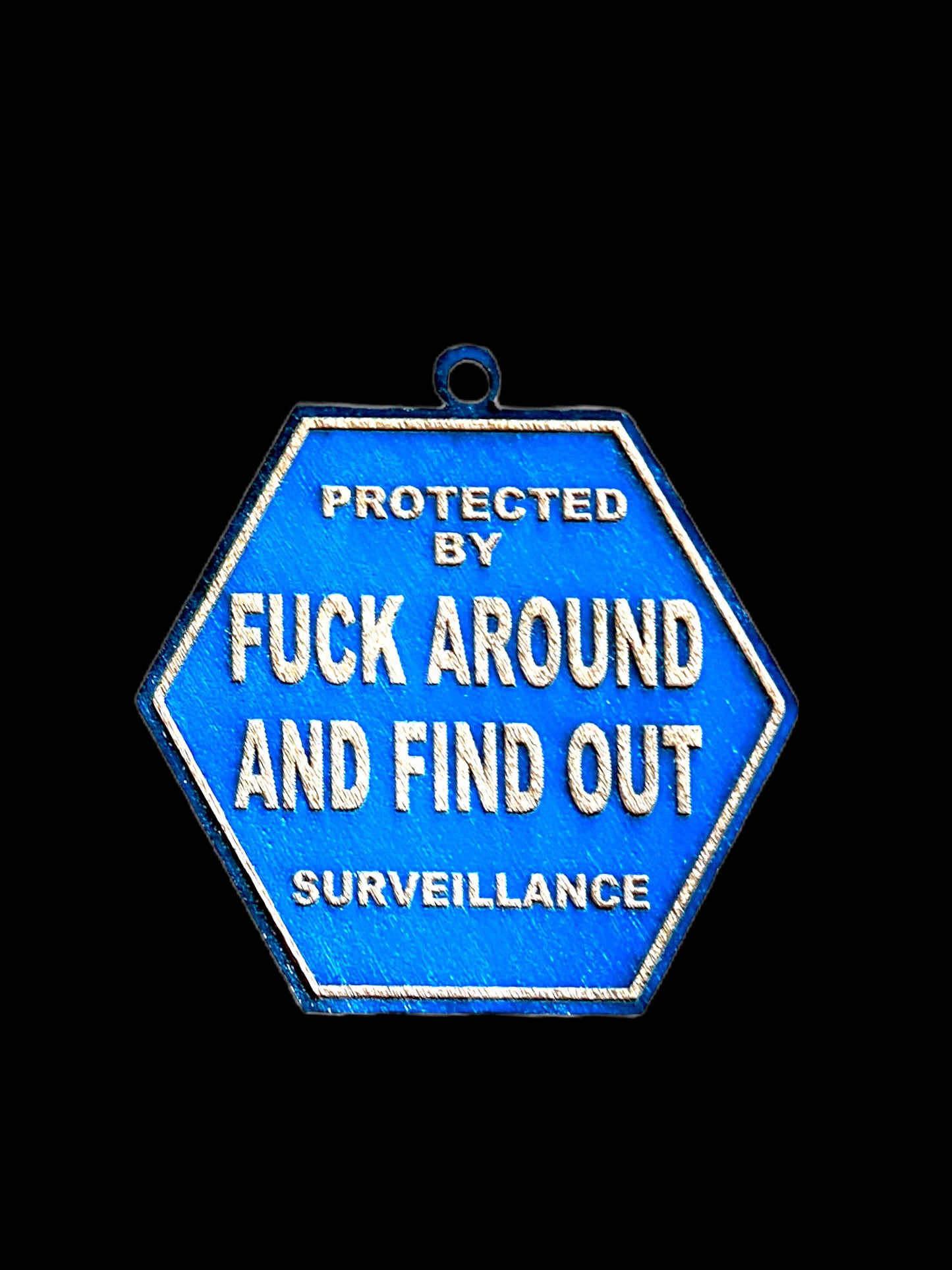 Protected by FAFO, window or review mirror hanging sign, car accessory