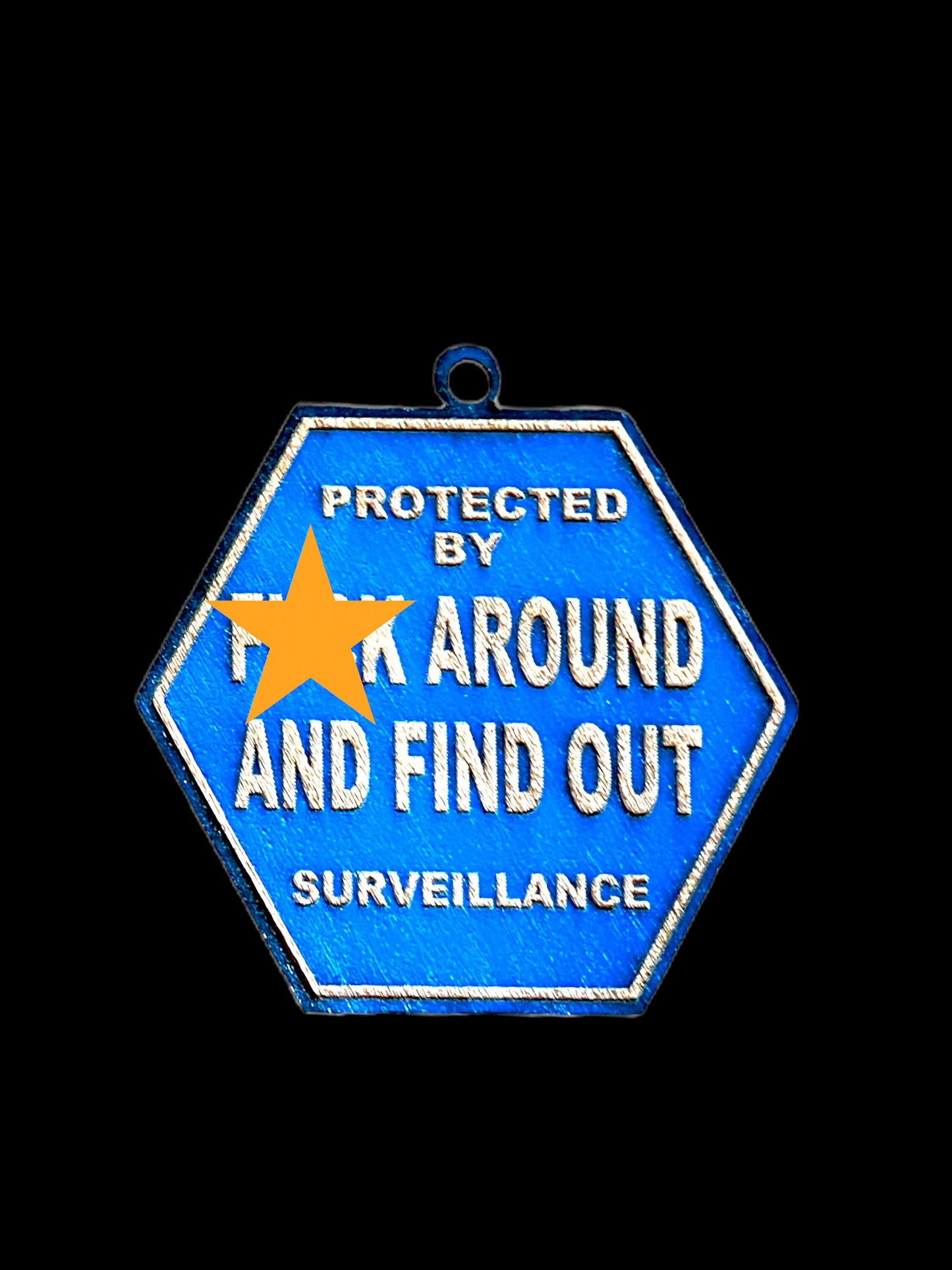 Protected by FAFO, window or review mirror hanging sign, car accessory