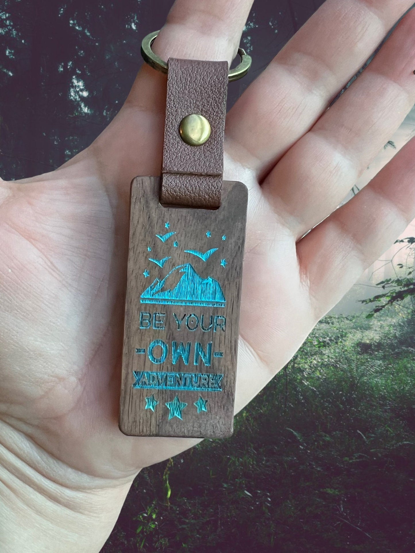 Be your Own Adventure wooden key chains