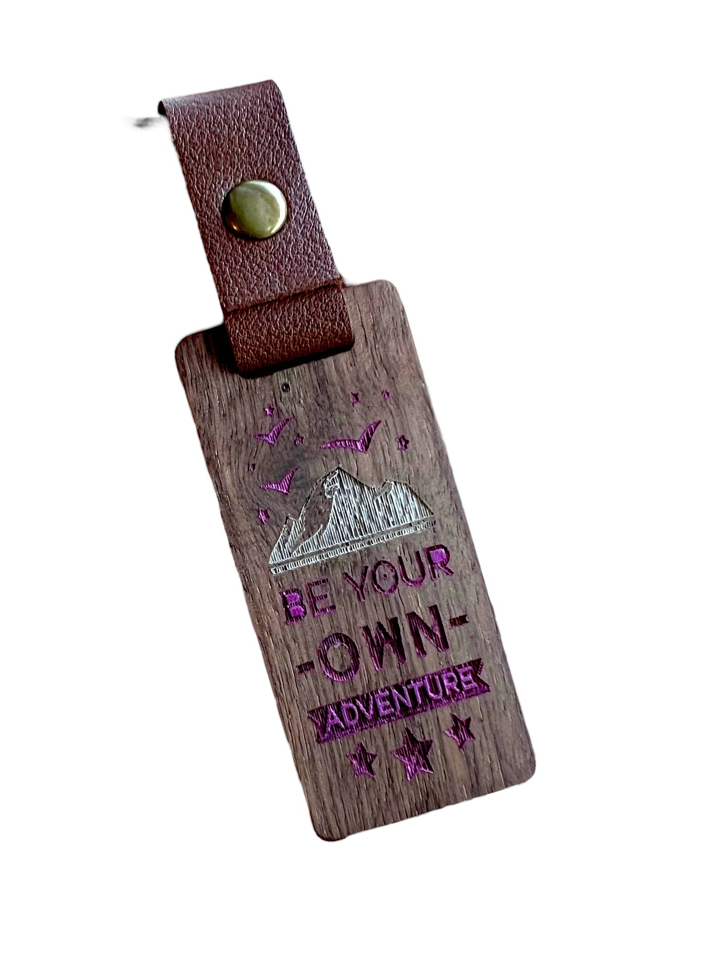 Be your Own Adventure wooden key chains