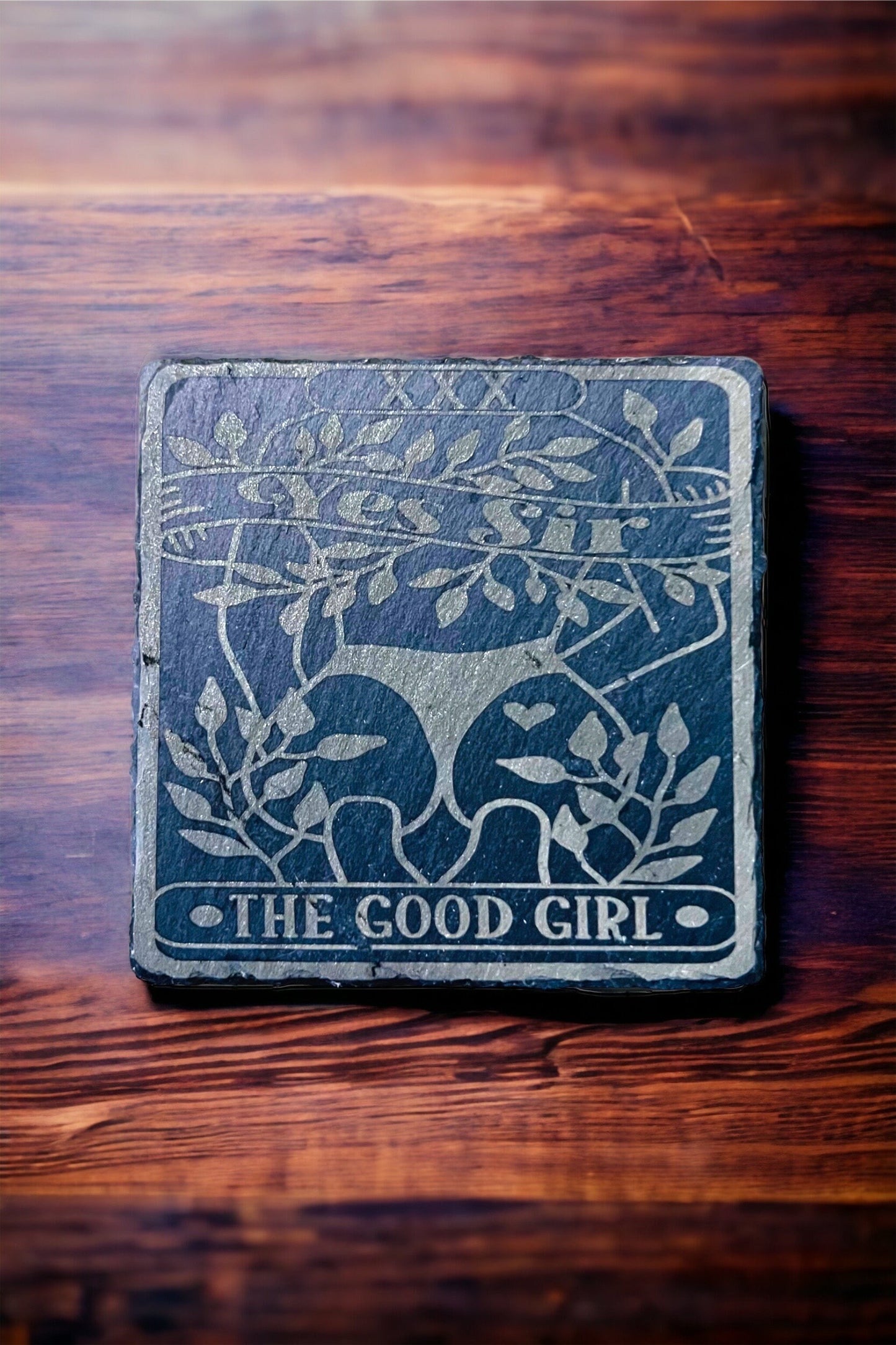 Naughty Tarot Card BDSM slate coasters