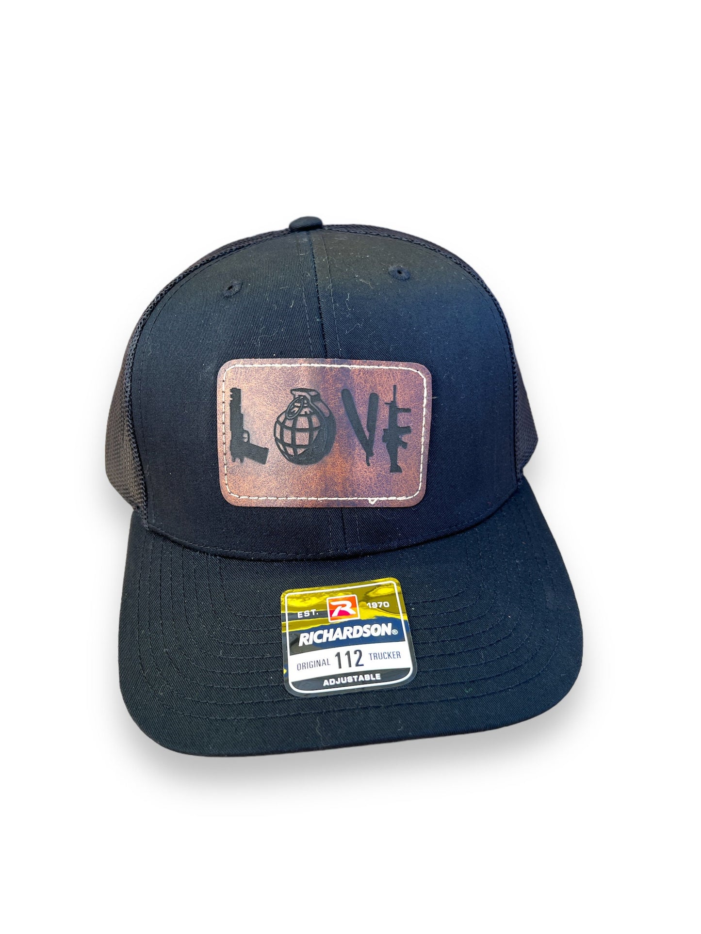 Love leather patch Richardson Trucker hat