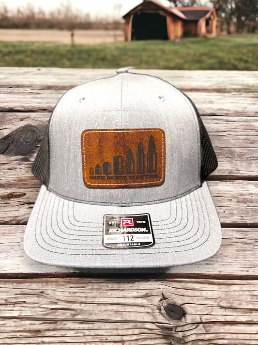 Size does Matter,  2A, leather patch Richardson Trucker hat