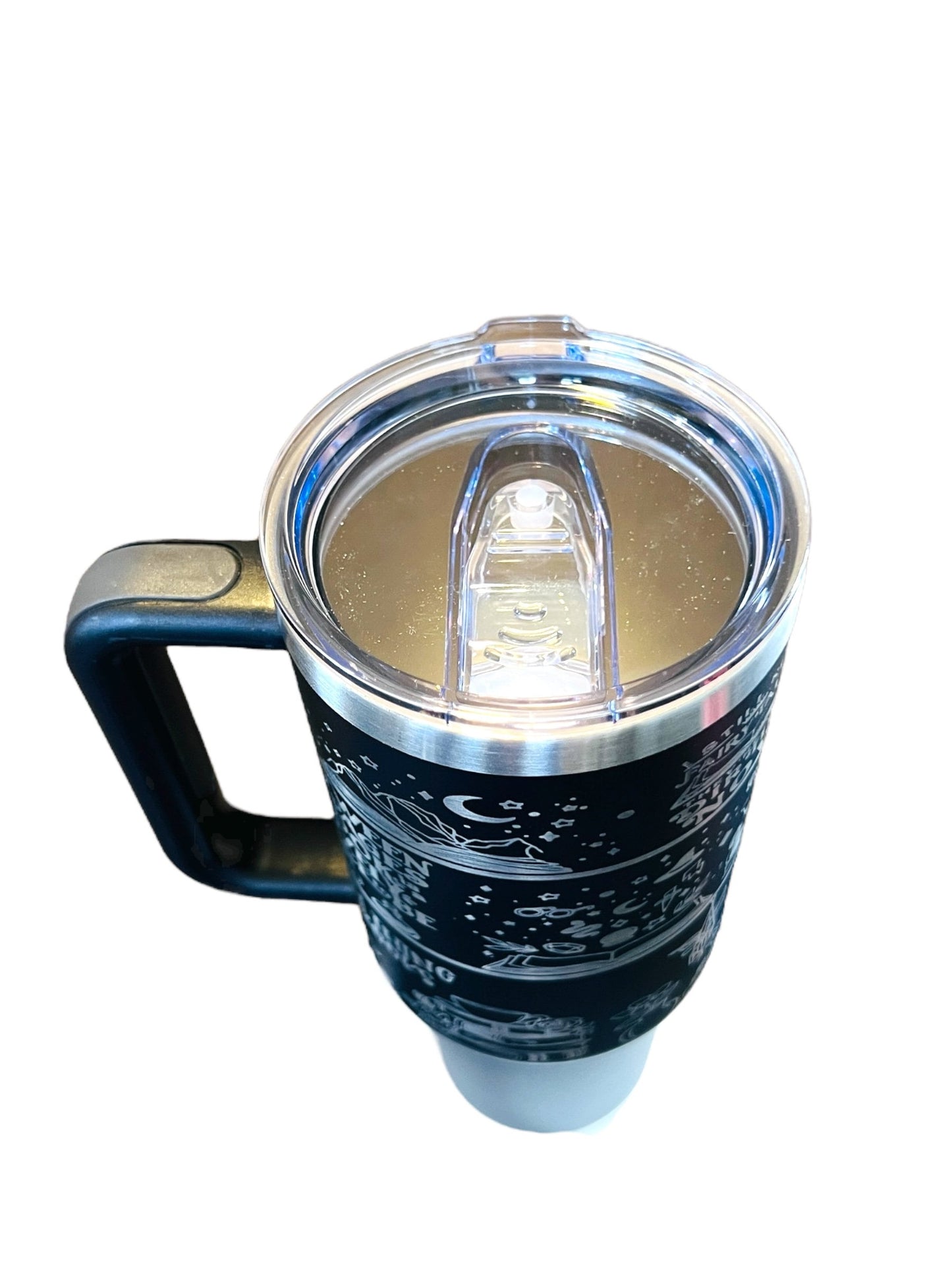 Veteran, We the People, custom engraved 40 oz Dupe Tumbler with handle.