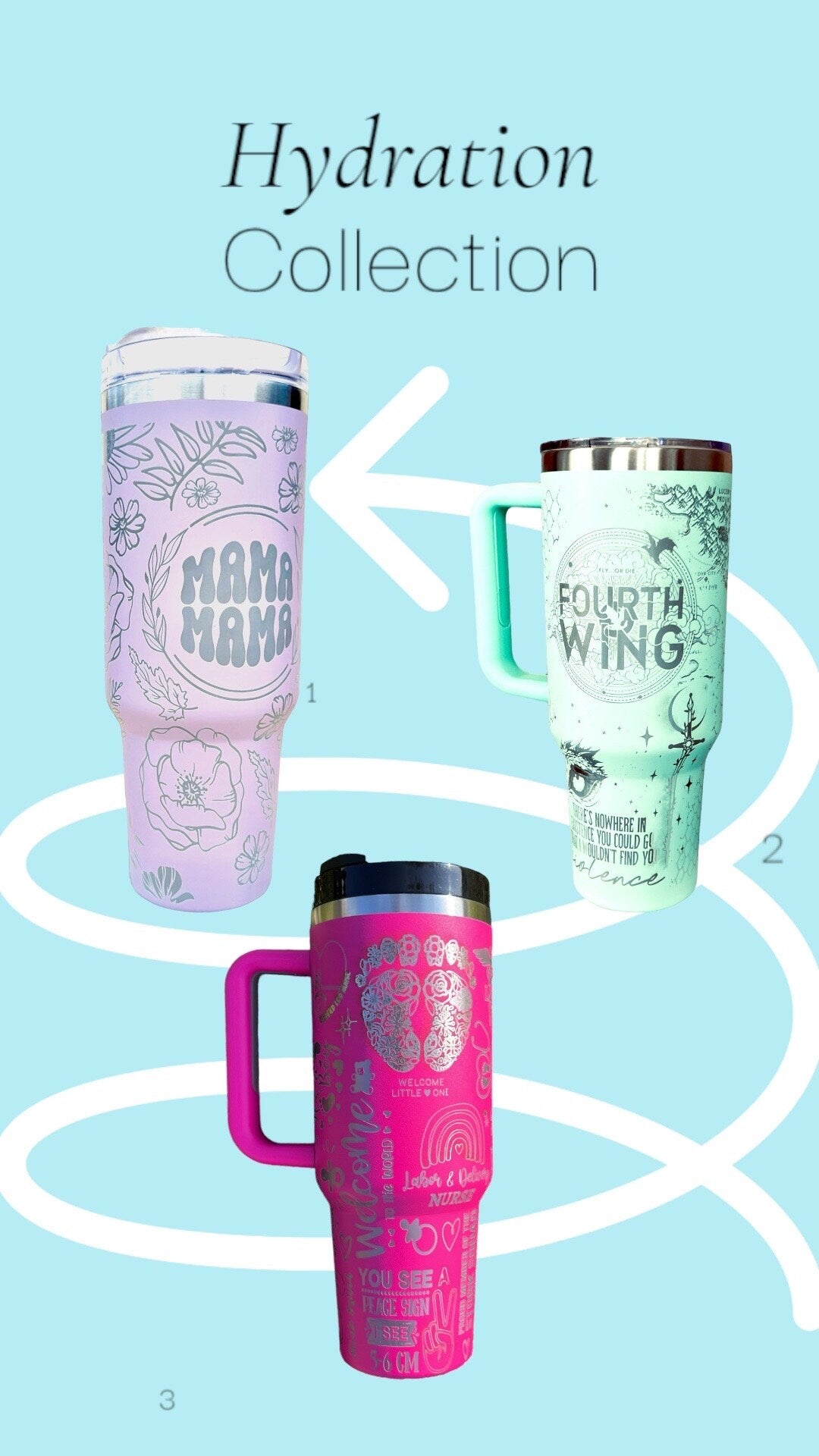 Your Custom Logo or Design 40 oz spill proof Tumbler