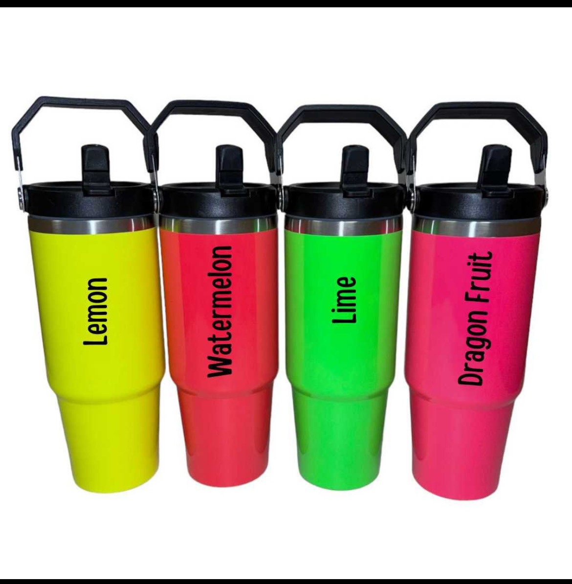 Take me back to the 90’s! Retro style 30 oz spill proof Tumbler with top carry handle